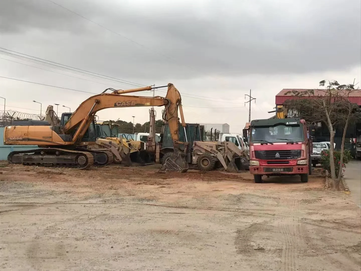 Excavator, loaders and truck fleet