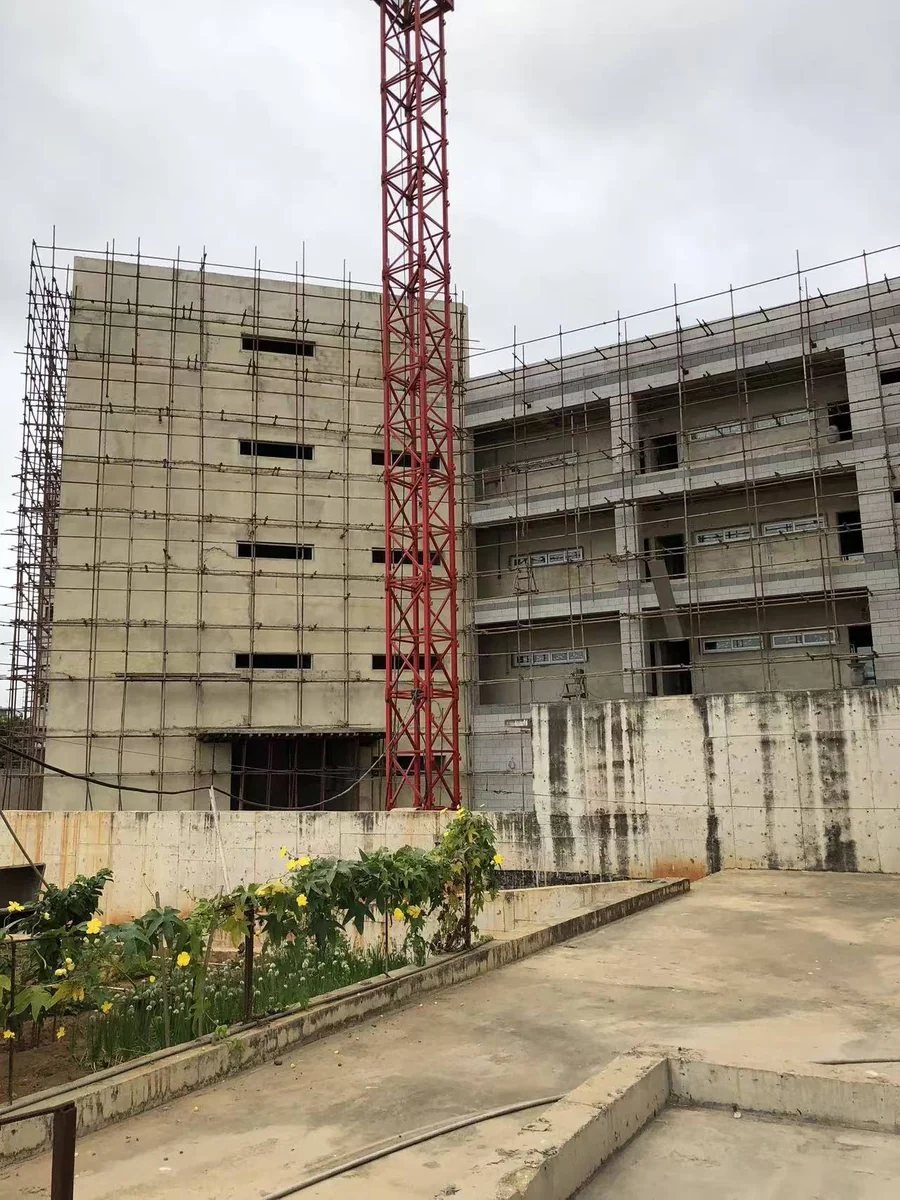 Building under construction in Angola